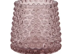 Teelichthalter Midnight Mystery Rosa Glas 7 cm x Ø 7 cm