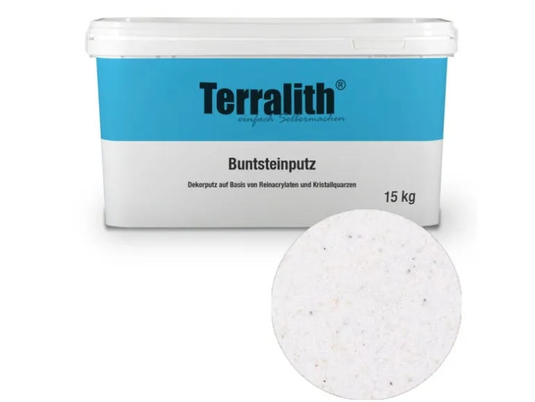 Terralith Buntsteinputz Mosaikputz 1mm -15 kg- BSP1103 Weiss Beige