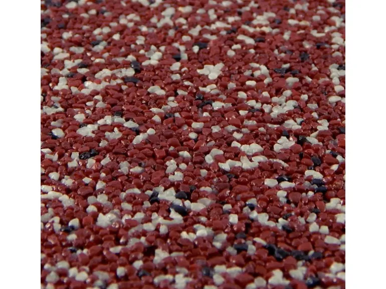 Terralith Buntsteinputz Mosaikputz 2mm -15 kg- BSP07 Weiss Rot Schwarz