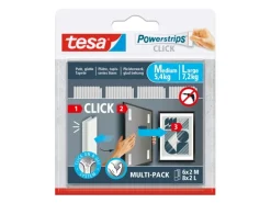 Tesa Powerstrips Click Combo Medium/Large 6 x 2 M und 8 x 2 L