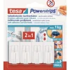 tesa Powerstrips Vario-Gardinenhaken Weiß