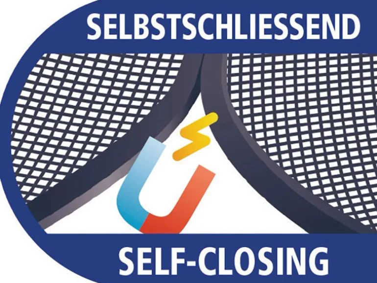 tesa® Selbstschließender Magnetvorhang 0,80 m x 2,00 m Anthrazit