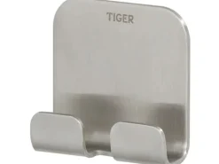 Tiger Doppelhaken Colar Edelstahl gebürstet