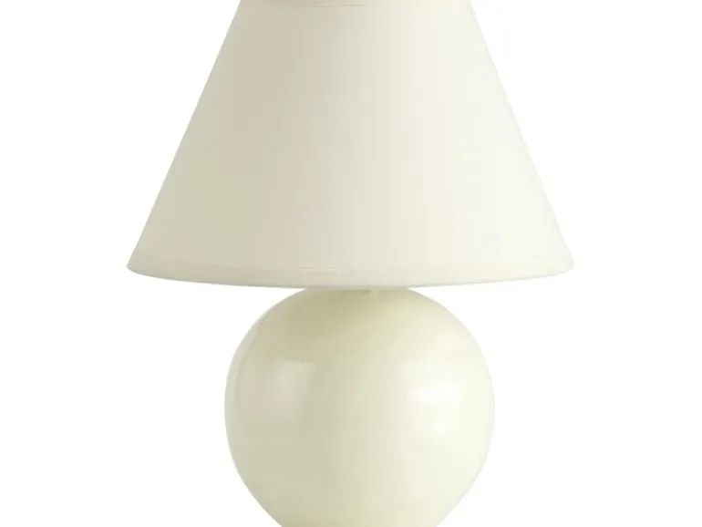 Tischleuchte Keramik Beige