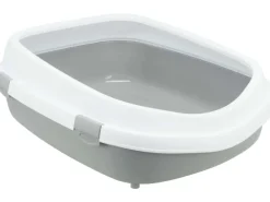 Trixie Katzentoilette Primo XXL mit Rand 56 × 25 × 71 cm Grau/Weiß