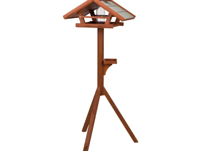Trixie Vogelfutterhaus Natura mit Ständer 53 cm x 28 cm x 53 cm/ 1,40 m