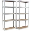 TRUTZHOLM 2er Set Schwerlastregal 170x75x30 cm