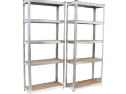 TRUTZHOLM 2er Set Schwerlastregal 170x75x30 cm