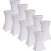 TRUTZHOLM 10er Set Stehtischhusse Husse Bistrotisch Decke 60cm Weiß