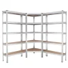 TRUTZHOLM Regalsystem 3 Teilig 1x Eckregal 180x75x75x30x30 cm Und 2x Lagerregal 180x90x30 cm 2625 kg