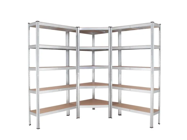 TRUTZHOLM Regalsystem 3 Teilig 1x Eckregal 180x75x75x30x30 cm Und 2x Lagerregal 180x90x30 cm 2625 kg