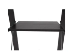 TRUTZHOLM Trittleiter 2 Stufig Klappbar bis 150 kg Alu Anti Rutsch Trittflächen TÜV GS Schwarz