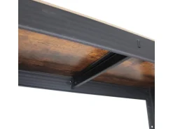 TRUTZHOLM 2x Wohnzimmerregal 150x75x30 cm Dunkel Traglast je 650 kg