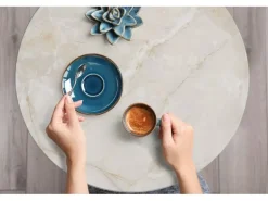 Tulup Möbelfolie Imitationsmarmor Folie für Möbel 100x50 cm Klebefolie für Möbel Braun Möbelfolie Möbel Klebefolie