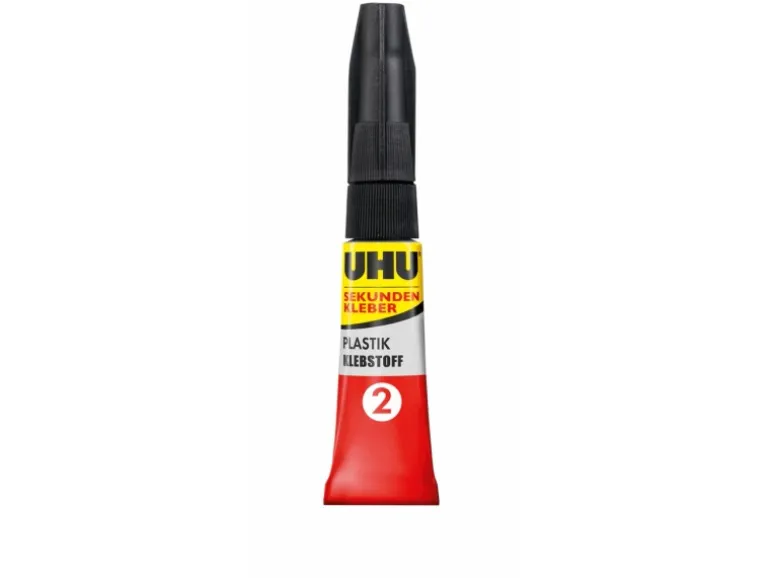 UHU Sekundekleber Plastik 2g + 3 ml