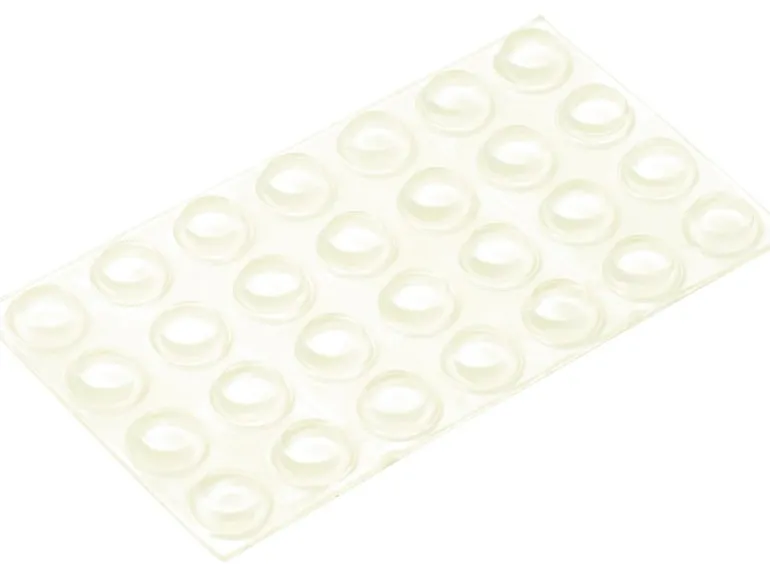 Universalpuffer Selbstklebend Ø 12 mm 28 Stück Transparent