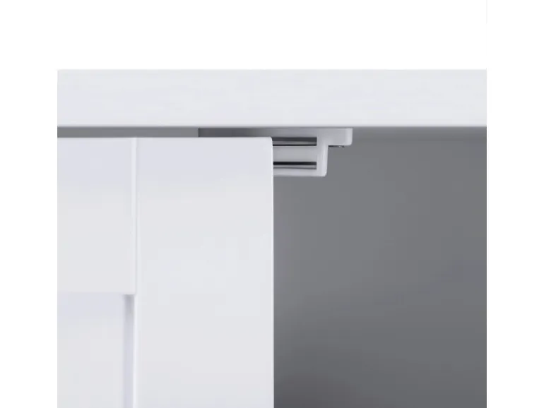 Vasagle Badezimmerschrank mit 2 Türen 30 cm x 60 cm x 80 cm Weiß