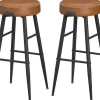 Vasagle Barhocker 2er-Set Braun