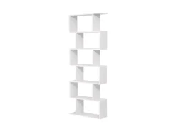 Vasagle Bücherregal 6 Ebenen 24 cm x 70 cm x 190,5 cm Weiß