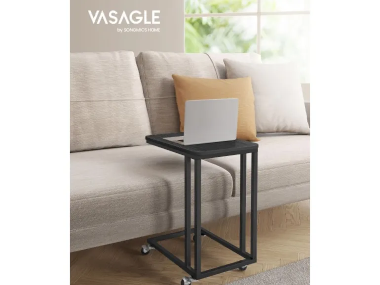 Vasagle Beistelltisch 35 cm x 50 cm x 60 cm Schwarz