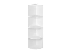 Vasagle Eckregal 4 Ebenen 30 cm x 129,5 cm x 30 cm Weiß