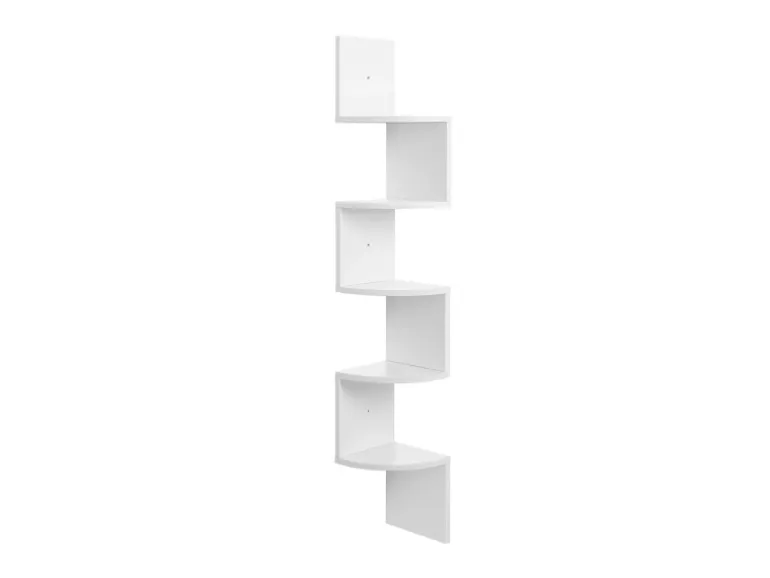 Vasagle Eckregal 5 Ebenen 20 cm x 20 cm x 126 cm Weiß