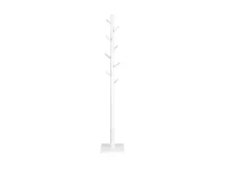 Vasagle Garderobenständer Massivholz 30 cm x 30 cm x 175 cm Weiß
