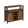 Vasagle Sideboard 33 cm x 100 cm x 80 cm Braun-Schwarz