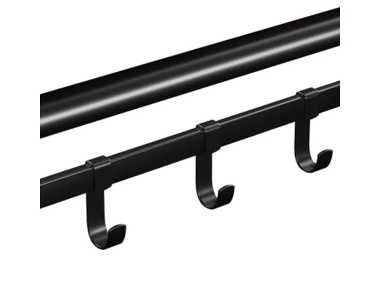 Vasagle Wandgarderobe mit Aufbewahrungsregal 30 cm x 66 cm x 27 cm Braun-Schwarz