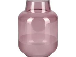 Vase Blush Bordeaux Glas 21 cm x Ø 15 cm Burgunderrot