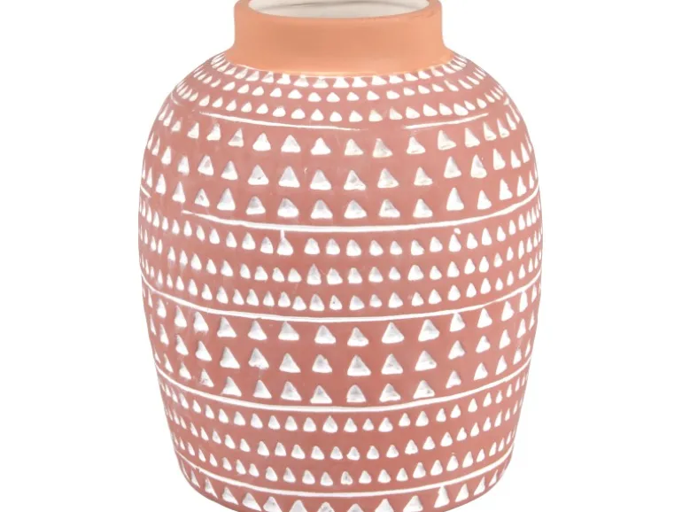 Vase Desert Flower Keramik 18,5 cm x Ø 15 cm Terrakotta
