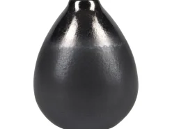 Vase Minimalist Zen Keramik 12,8 cm x Ø 10,2 cm Schwarz