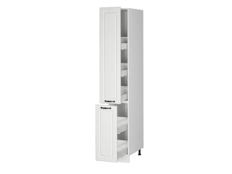 Vicco Apothekerschrank R-Line Medizinschrank für die Küche Weiß Landhaus/Weiß 30 cm