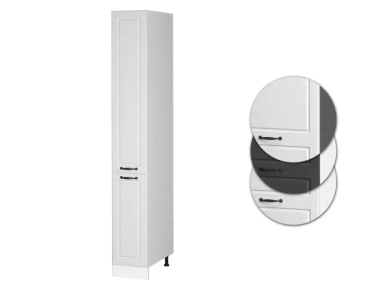 Vicco Apothekerschrank R-Line Medizinschrank für die Küche Weiß Landhaus/Weiß 30 cm