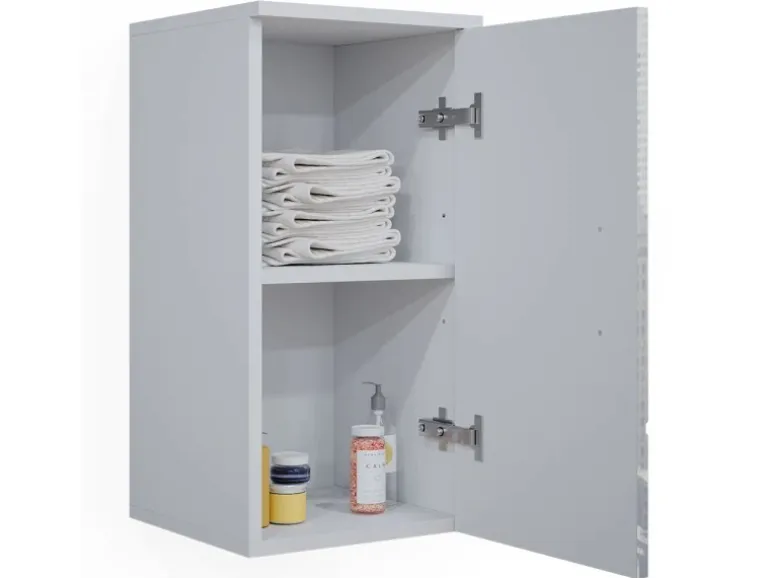 Vicco Badschrank Irma Weiß Hochglanz 30 x 59 cm