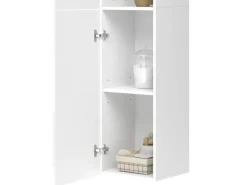 Vicco Badschrank Izan Weiß Hochglanz 37 x 172 cm