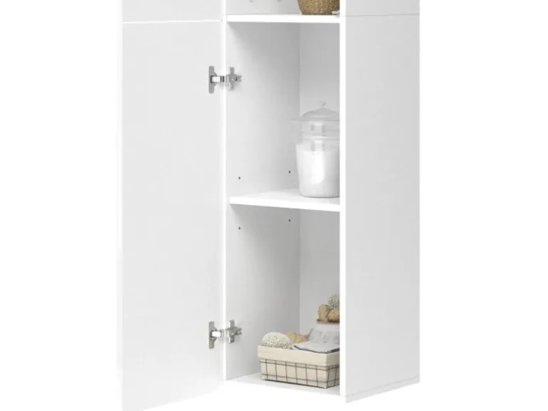 Vicco Badschrank Izan Weiß Hochglanz 37 x 172 cm