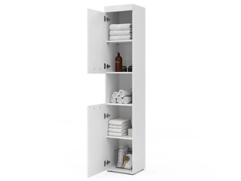 Vicco Badschrank Luna Weiß 37 x 190 cm