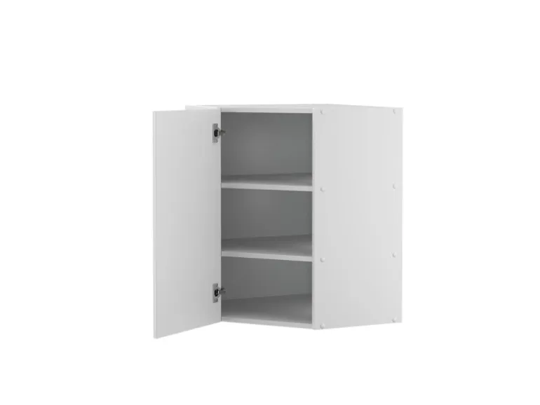 Vicco Eckhängeschrank Fame-Line Küchen-Eckschrank Weiß Landhaus/Weiß 57 cm