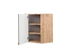 Vicco Eckhängeschrank Fame-Line Küchen-Eckschrank Anthrazit-Gold/Goldkraft Eiche 57 cm