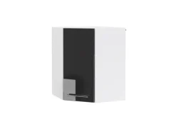 Vicco Eckhängeschrank Fame-Line Küchen-Eckschrank Anthrazit Hochglanz/Weiß 57 cm