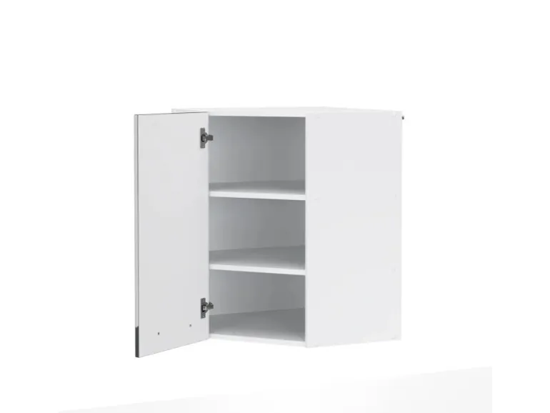 Vicco Eckhängeschrank Fame-Line Küchen-Eckschrank Anthrazit Hochglanz/Weiß 57 cm