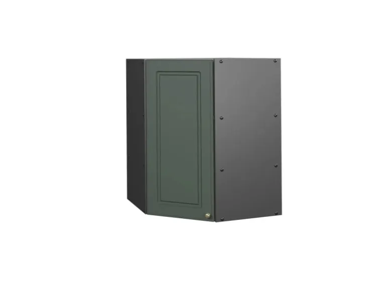 Vicco Eckhängeschrank Fame-Line Küchen-Eckschrank Grün-Gold Landhaus/Anthrazit 57 cm