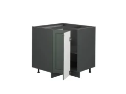 Vicco Eckunterschrank Fame-Line Grün-Gold Landhaus/Anthrazit 81 cm ohne Arbeitsplatte