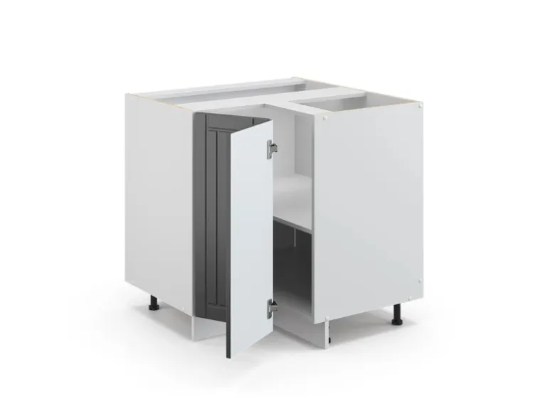 Vicco Eckunterschrank Fame-Line Anthrazit/Weiß 81 cm ohne Arbeitsplatte