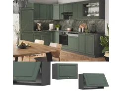 Vicco Hängeschrank Fame-Line Grün-Gold Landhaus/Anthrazit 60 cm Flach