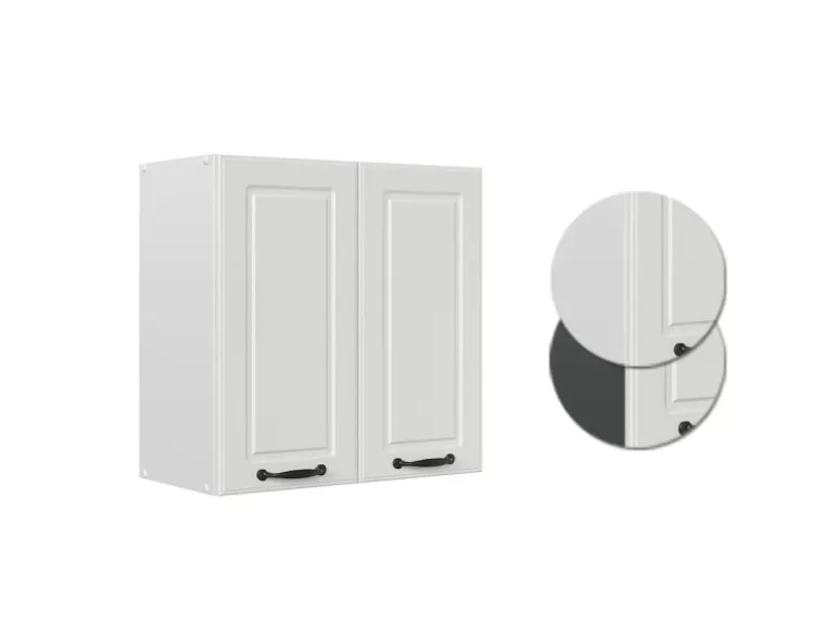 Vicco Hängeschrank R-Line Hängender Küchenschrank Weiß Landhaus/Weiß 60 cm