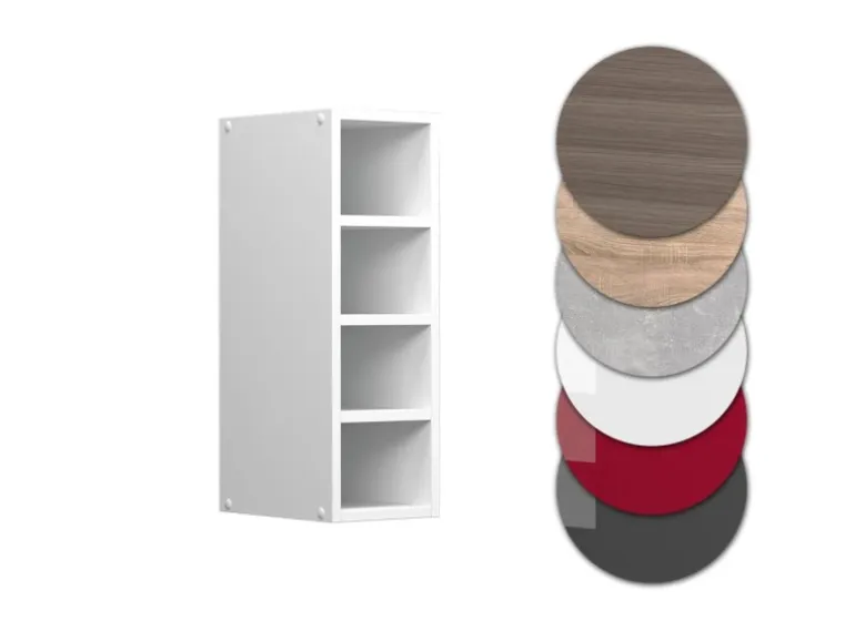 Vicco Hängeschrank R-Line Offener Küchenschrank Weiß/Weiß 20 cm