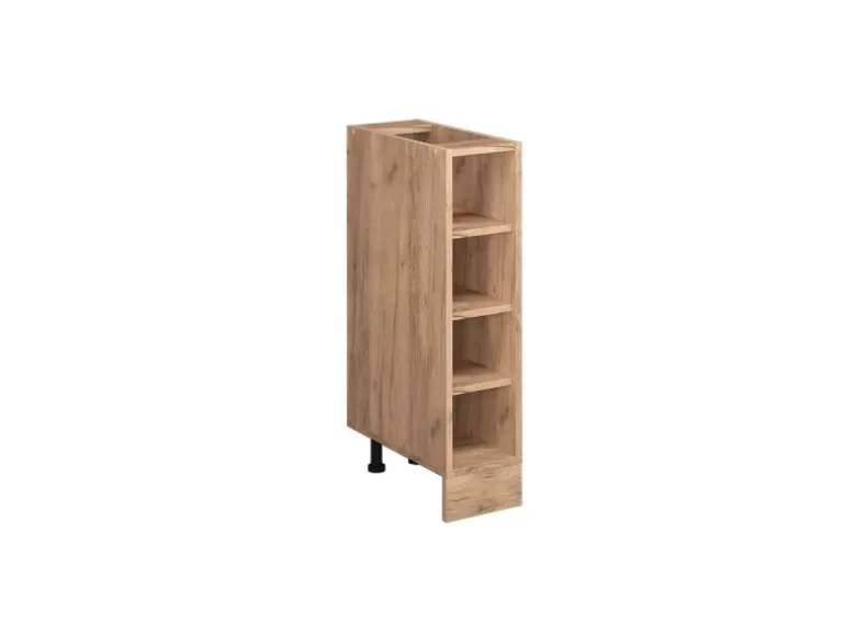 Vicco Küchenregal R-Line Offener Küchenschrank Goldkraft Eiche 20 cm ohne Arbeitsplatte