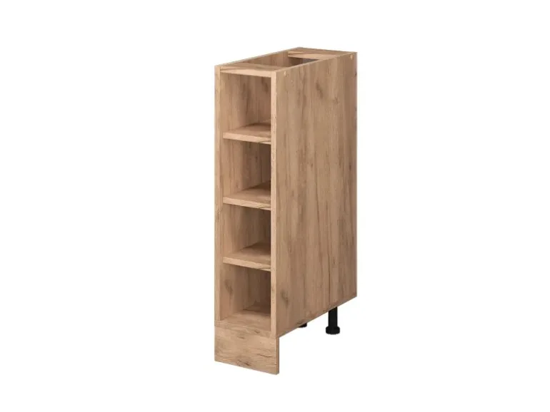 Vicco Küchenregal R-Line Offener Küchenschrank Goldkraft Eiche 20 cm ohne Arbeitsplatte